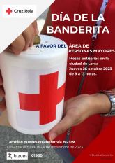 Cruz Roja saldrá a la calle este jueves 26 de octubre en Lorca por el día de la Banderita