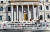 Llevan al Congreso de los Diputados la reclamación por la vuelta del tren Lorca Almanzora Baza Guadix