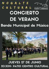 La Banda Municipal de Música de Puerto Lumbreras realizará su tradicional Concierto de Verano