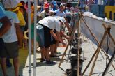 El V Da del Caldero despach cientos de raciones del plato tpico del Mar Menor para celebrar Santiago Apstol en Santiago de la Ribera