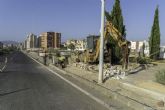 En marcha las obras del carril bici que unir la plaza de Severo Ochoa con la Va Verde de Barrio Peral en Cartagena