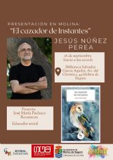 Jesús Núñez presenta su libro El cazador de instantes el jueves 26 de septiembre