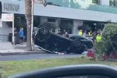 Polica Local y Bomberos intervienen en un atropello en el Paseo Alfonso XII de Cartagena