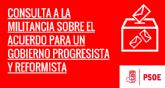 El PSOE de Lorca consulta este sbado a sus bases sobre el acuerdo para un gobierno progresista y reformista