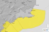 Aviso amarillo por fenómenos costeros este sábado en Cartagena