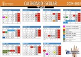 El curso escolar 2024/25 comenzar el 9 de septiembre en Educacin Infantil y Primaria, y el da 10 en la ESO y Bachillerato