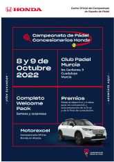 Motor y pdel, unidos en el torneo organizado por Honda Motorexcel en Murcia