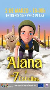 El estreno de Alana y las 7 Esbeltas, cortometraje de animacin en 3D, tendr lugar el jueves 2 de marzo en Molina de Segura