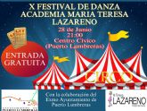 La Academia Mara Teresa Lazareno celebrar su X Festival de Danza este mircoles, 28 de junio en Puerto Lumbreras