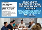 El PP destaca que el nuevo Gobierno de Molina de Segura mejora la transparencia y eficacia en la gestin de los recursos pblicos