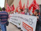 Ccoo exige más empleo público y el fin de privatizaciones y externalizaciones en la confederación hidrográfica del segura y la mancomunidad de canales del taibilla