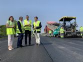 Avanzan las obras de mejora de la variante de Barranda para la rehabilitacin del firme y el refuerzo de la seguridad vial