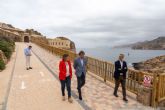 Cala Cortina ya cuenta con acceso peatonal desde el entorno de las bateras de San Isidoro, Santa Florentina y Santa Ana