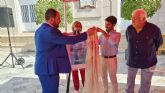 Los Alczares presenta frente al Teatro Romea el cartel de la nueva edicin de la Semana Internacional de la Huerta y el Mar