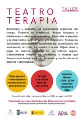 Taller de Teatro Terapia para personas adultas