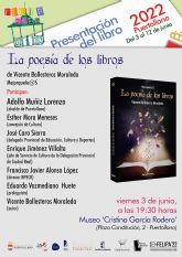 El primer da de la Feria del Libro de Puertollano se presentar 'La poesa de los libros' de Vicente Ballesteros Moraleda