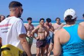 Socorristas de Cartagena se preparan en La Manga para atender emergencias en playas este verano