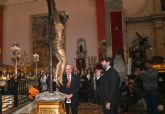 López Miras destaca la restauración del paso del Cristo del Perdón en un Lunes Santo que refleja 'la pasión y la identidad de Murcia' López Miras destaca la restauración del paso del Cristo del Perdón en un Lunes Santo que refleja 'la pasión y la identidad de Murcia'