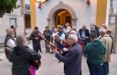 La campana de auroros 'Nuestra Seora del Rosario' abre con sus Mayos las fiestas del barrio de La Cruz