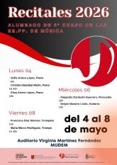El Conservatorio 'Maestro Jaime López' celebra los recitales finales de su alumnado de 6° de Enseñanzas Profesionales El Conservatorio 'Maestro Jaime López' celebra los recitales finales de su alumnado de 6° de Enseñanzas Profesionales
