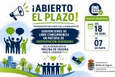 El Ayuntamiento de Molina de Segura duplica hasta los 100.000 euros las subvenciones para asociaciones vecinales en 2026 El Ayuntamiento de Molina de Segura duplica hasta los 100.000 euros las subvenciones para asociaciones vecinales en 2026
