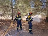 El Servicio de Emergencias Municipal y Proteccin Civil de Puerto Lumbreras realiza un simulacro de extincin de incendio en el Cabezo de la Jara