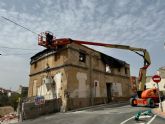 Las obras de conservacin del Molino Armero se reinician con una actuacin de emergencia para consolidar la fachada