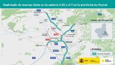 Transportes licita por 1,5 millones de euros el repintado de las autovías A-30 y A-7 a su paso por Lorquí, Molina de Segura y Murcia