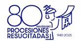 El Resucitado organiza una procesin extraordinaria para celebrar los 80 anos de desfiles como cofrada