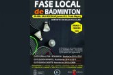 La Sala Escolar acoge mañana la Fase Local de Bádminton de Deporte Escolar