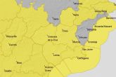 Aviso amarillo por viento y fenmenos costeros este domingo en Cartagena